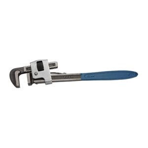 TATA AGRICO Stilson Type Pipe Wrench Ideal for Construction & Heavy-Duty Applications for Industrial & Professional Use, Alloy Steel Wrench GREY & BLUE (18 inch/ 380mm) – WRS005_NEW